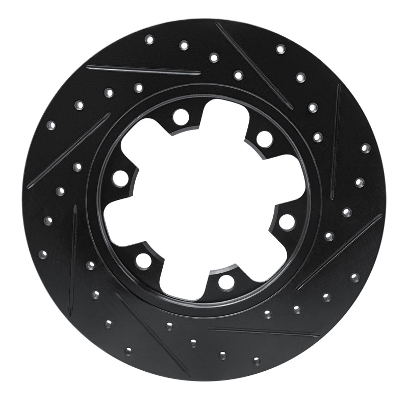Ford Transit-350 Brake Rotor (1) - Rear Left - R1 Concepts - Drilled & Slotted - Black - `15-`25